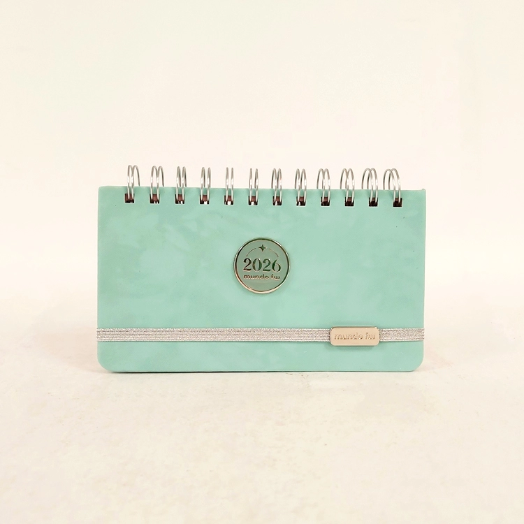Agenda FW 2026 Minimalista Sky con Espiral Diaria 15x21 Art.201984